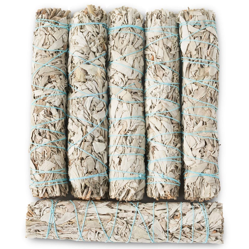BLUE RIVER SAGE 9-Inch White Sage Smudge Sticks ~ Sustainably Harvested ~ for Smudging & Cleansing ~ Instructions Included (6 Pack) - Image 3